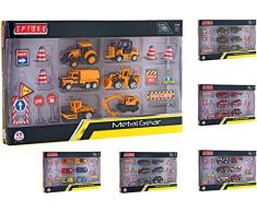 Globo Toys 37558 6 Assortis Spidko moulé sous Pression Véhicules Playset (1 Ensemble)