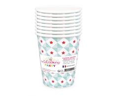 SCRAPCOOKING PARTY - 0222 - 8 Gobelets - Géométrie Étoiles