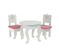 Olivias Little World TD-0208A Ensemble de Meubles de Poupée/Assise de 2 Chaises