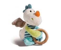 NICI- Jouet en Forme de Dragon Dragilu avec Anneau en Bois et Cloche, 43705, Multicolore