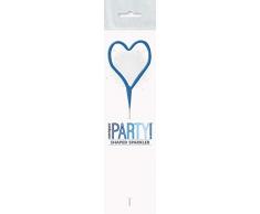 Unique Party- Bougies, 84125, Bleu, Happy Birthday