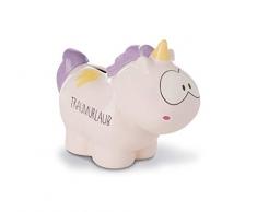 NICI 42514 Tirelire en Forme de Licorne Cloud Dreamer Violet/Rose 7,5 x 12 x 16,5 cm