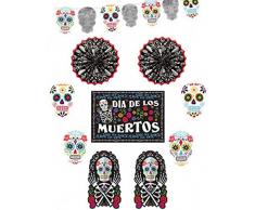 amscan- Decoration Halloween, 241168-55, Rouge, Taille Unique