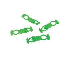 Unique Party 84753 - Jouets pour Pochette Cadeau - Grenouilles Volantes Extensibles - Sac de 8