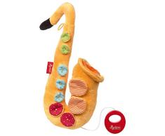 sigikid, Filles et Garçons, Peluche Musicale de Saxophone avec Boîtier Musical Amovible, Jouets pour Bébés, Recommandé dès la Naissance, Jaune, 42284