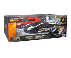 Modelco - 42YW299911-1 - Véhicule Miniature - Lot de 2 Voitures Prestige Lamborghini et Nissan Course Poursuite - Echelle 1:16