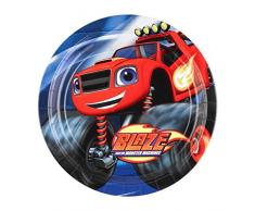 amscan Assiette en Carton Blaze, 9901352, 23 cm