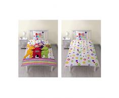 speelight goed telpltds002nl3 – Les Télétubbies Parure de lit avec Coussin, 200 x 140 cm