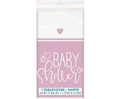 Unique Party 73363 Nappe en plastique Rose