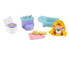 Fisher-Price Little People Babies Lheure du Bain et du Jeu, jouet pour enfant, 18 mois et plus, GKP66