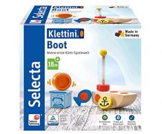 Selecta 62078 Jeu de 6 Piquets Velcro, Bateau, Jouets Empilables Multicolore