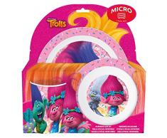 Joy Toy- Jeu de dînette Trolls 3 pcs, 784150, Multicolore, 26 x 15 x 15 cm