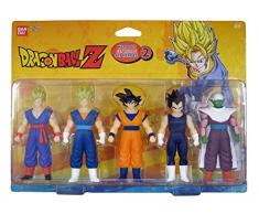 Bandai- Pack de 5 Figurines Héros 2, 34503, Multicolore