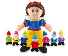 Fiesta Crafts - T-2310 - Marionnettes À Main - Coffret Blanche Neige Et Les Sept Nains