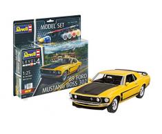 Revell Model Set- Revell Model Set-67025-maquette de Muscle Car à Construire Boss 302 Mustang 1969 échelle 1/25 Maquette, 67025