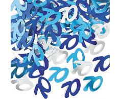 Gifts Shatchi-359 Lot de 2 confettis de table Motif Happy Birthday Bleu