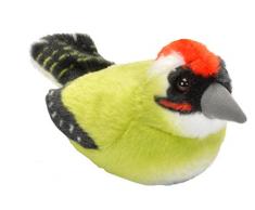 Wild Republic - 19499 - Oiseau en Peluche avec Ramage Original - Pic vert pivert