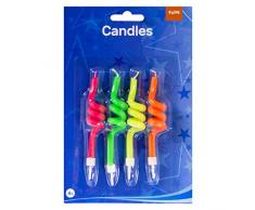 Folat 22913 Lot de 4 Bougies Courbes