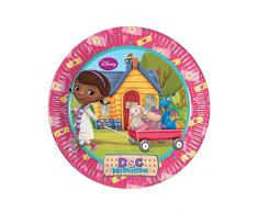 Procos Assiette 23 cm Docteur La Peluche, multicolore, 5pr84935