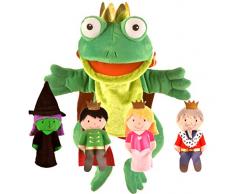 Fiesta Crafts - T-2784 - Marionnette à Main - Prince de Grenouille