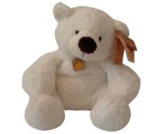 Plush&Company - 09740 - Peluche - Blanche Ourson Polaire - 43 x 28 cm