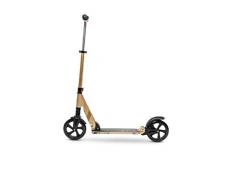 Micro Mobility - Trottinette Suspension Bronze - Grandes Roues - Mobilité Quotidienne et citadine Adulte - Pliable avec Double Suspension - Béquille intégrée - 100% Aluminium