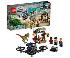 LEGO- Dilophosaure en Liberté, Set avec 3 Figurines Dont Dinosaure et Drone Jurassic World Jouets, 75934, Multicolore