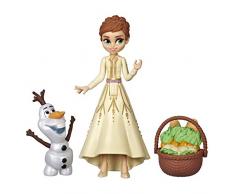 Disney La Reine des Neiges 2 - Mini poupées Anna et Olaf avec panier