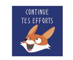 Maildor AE161C - Un sachet de gommettes Educatives 20 planches 14,8x21 cm, Bon points renards (700 stickers)