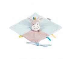 NATTOU Mini Doudou Plat Cheval Attache pour Sucette, 27 x 27 cm, Tim et Tiloo, Beige, 498111
