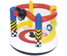D. Mickey Roaster Racers Trampoline gonflable - diamètre 137 h 119 + Acc.