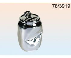 Out of the blue 78/3919 Tirelire en céramique avec Serrure et canette à Boisson enfoncée 11,5 x 9 cm