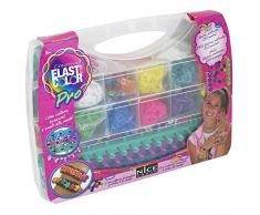 Elasticolor 053 Métier à tisser dans une mallette pratique et transportable, avec accessoires, couleurs assorties