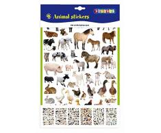 Playbox PBX2471082 2471082 Lot de 300 Autocollants pour Animaux Multicolore