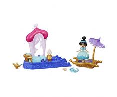 Disney Princesses- Mouvements Magiques Mini Poupee-Jasmine et Son Tapis Volant, E0248