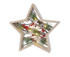 Kaemingk 8719152941025 Étoile LED à Piles et décorations de Noël, Multicolore