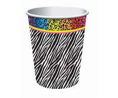 Forum Novelties X77470 80S Tasses, Multicolore, taille unique