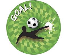 Unbekannt Goal Assiettes, 23 cm, Lot de 8