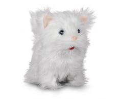 Tobar - 28774 - Peluche animée chaton blanc qui marche et miaule, Collection Animigos