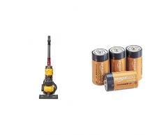 WDK Partner - A1202609 - Jeu dimitation - Nettoyage et Ménage - Aspirateur Balai Dyson & AmazonBasics Piles alcalines C 1,5 V pour Le Quotidien - Lot de 4 (Le visuel Peut différer)