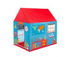 Pop it Up - Tente / Maisonette de Jeux - Ecole avec des cartes dapprentissage