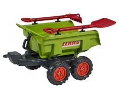 Falk - 940Ch - Remorque Dumper Maxi Claas 4 Roues/Pelle Et Râteau - Rouge