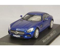 Norev - 351348 - Véhicule Miniature - Mercedes-Benz Amg GT S - 2015 - Echelle 1/43, Bleu Métal