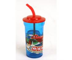 Disney 59308 – Cars Gobelet avec Paille Multicolore