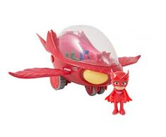 Pyjamasques - PJM105 - PJM - Véhicule Deluxe Electronique avec Figurine - Bibou