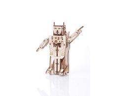 Gigamic- Robot-Avion transformeur Maquette 3D Mobile en Bois, PWRO,