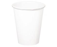 Folat Tasses Jetables Couleur Blanc, 50631