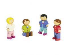 JeuJura - 8085 - Jouet en bois - construction - Personnages Les Fermiers