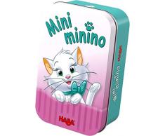 HABA- Jeu de Table, Mini Minino, Multicolore (Habermass H304629), Couleur / modèle Assorti