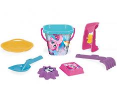 Wader 76242 My Little Pony Ensemble de 7 pièces avec Seau et salière Multicolore